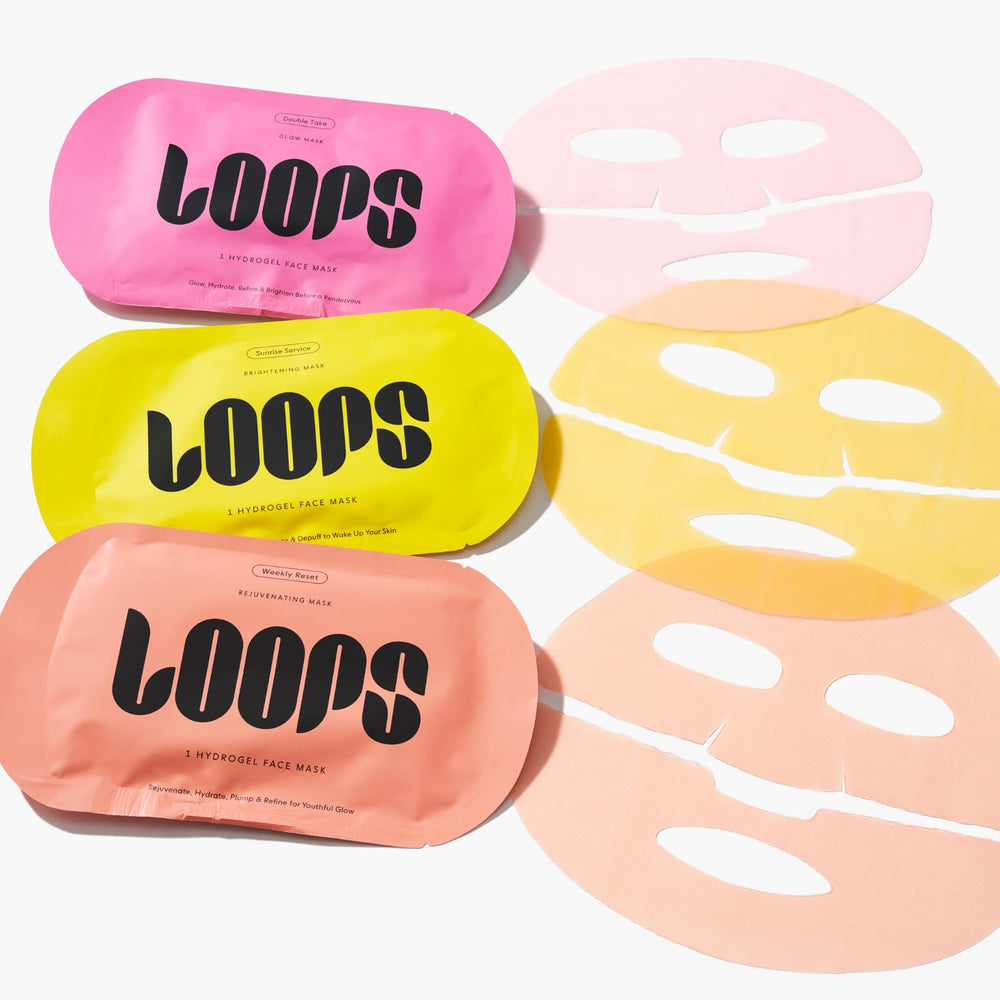 LOOPS hydrogel texture close-up highlighting soothing hydration