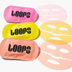 LOOPS hydrogel texture close-up highlighting soothing hydration