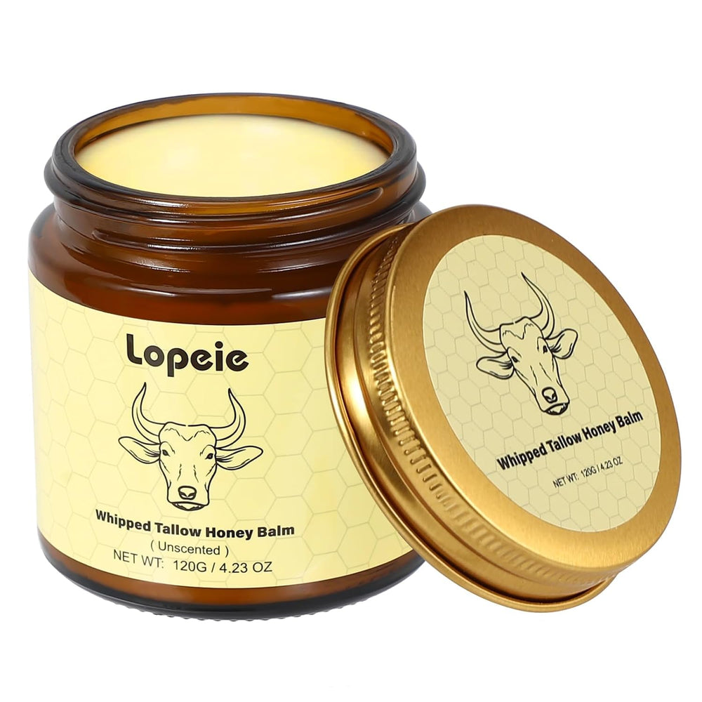 Lopeie front jar showing label, clear view and natural packaging benefit