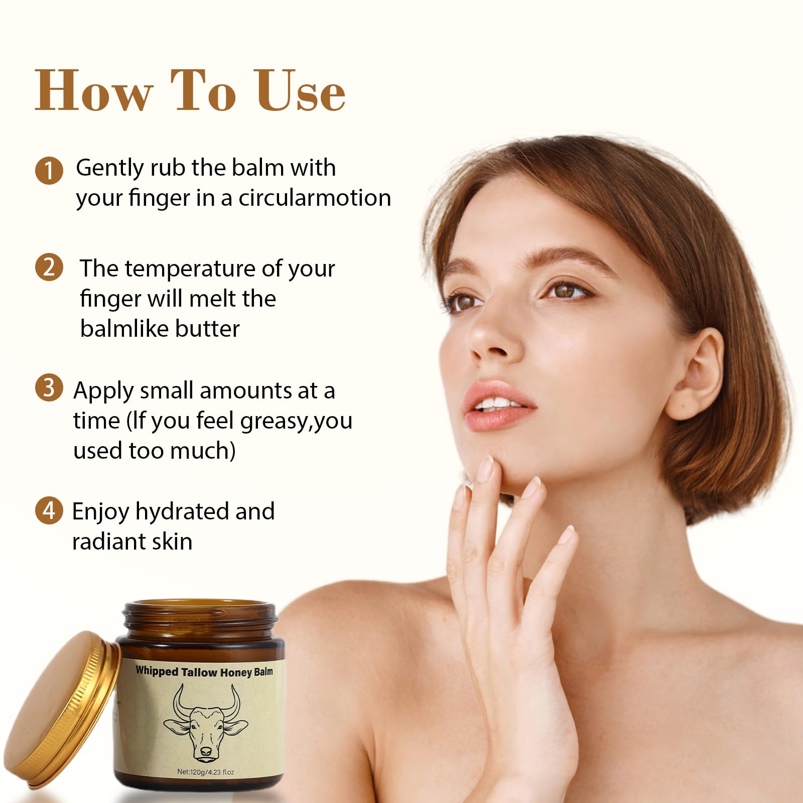 Lopeie whipped balm texture close-up, shows light absorbent texture benefit