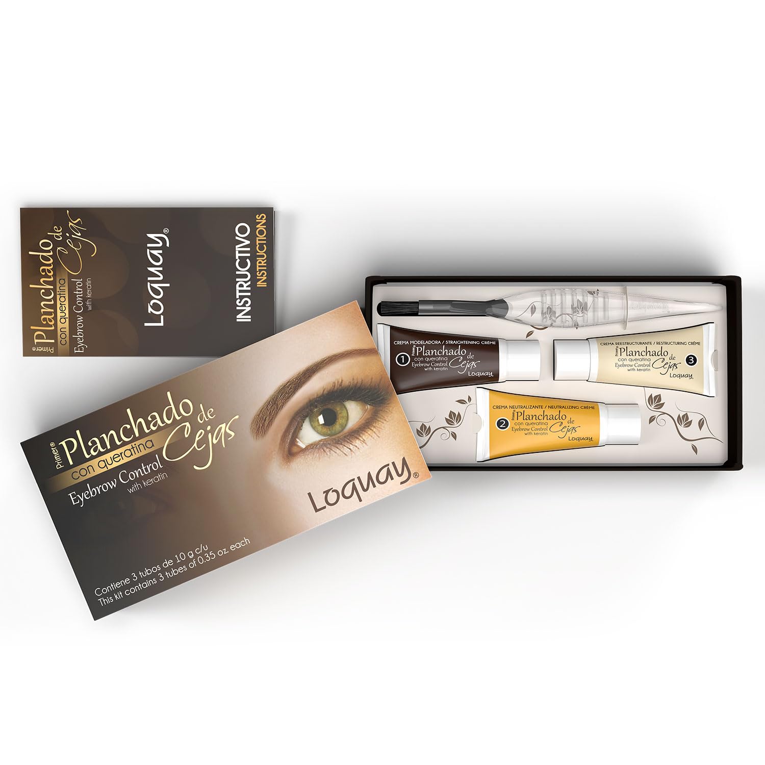 Loquay three 10g tubes displayed for clear component identification and professional use benefit
