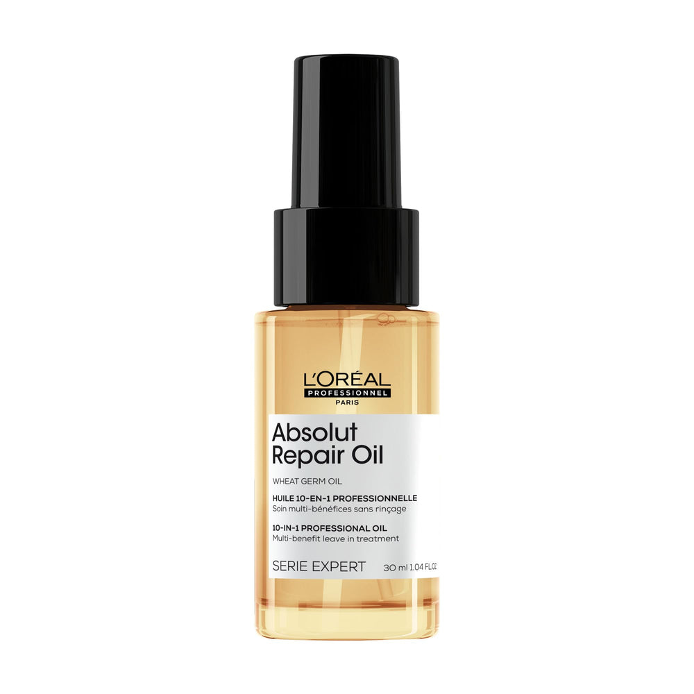 L'Oréal Professionnel bottle front view showing product and benefit of salon-grade repair