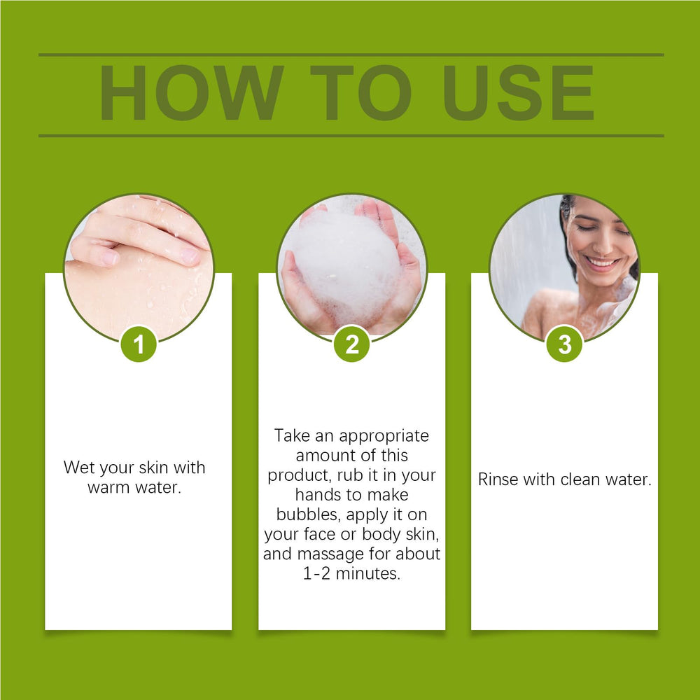 Loravey soap in use on feet during shower for refreshed skin
