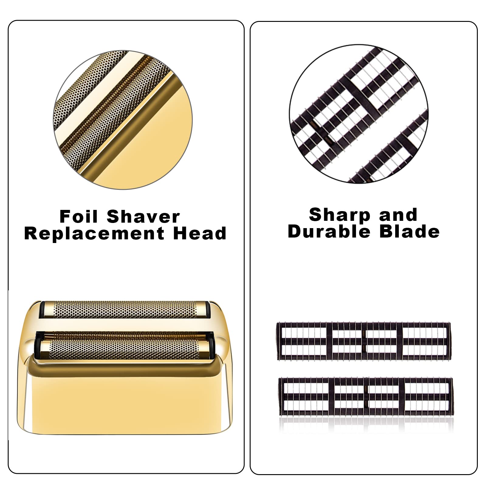 LOREAD close-up of gold hypoallergenic foil highlighting smooth protective surface
