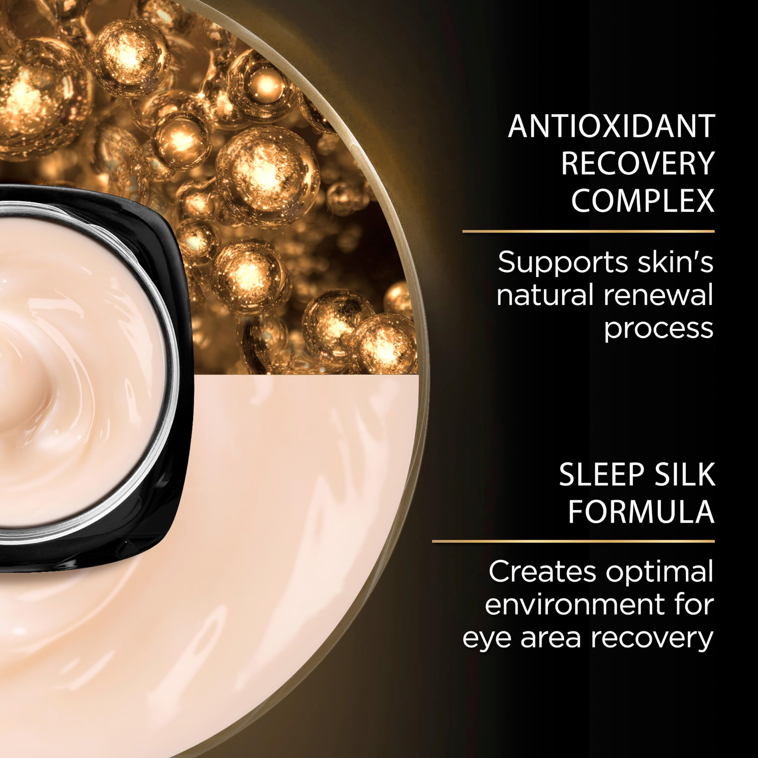 L'Oreal Paris cream on hand illustrating lightweight spreadability and hydration