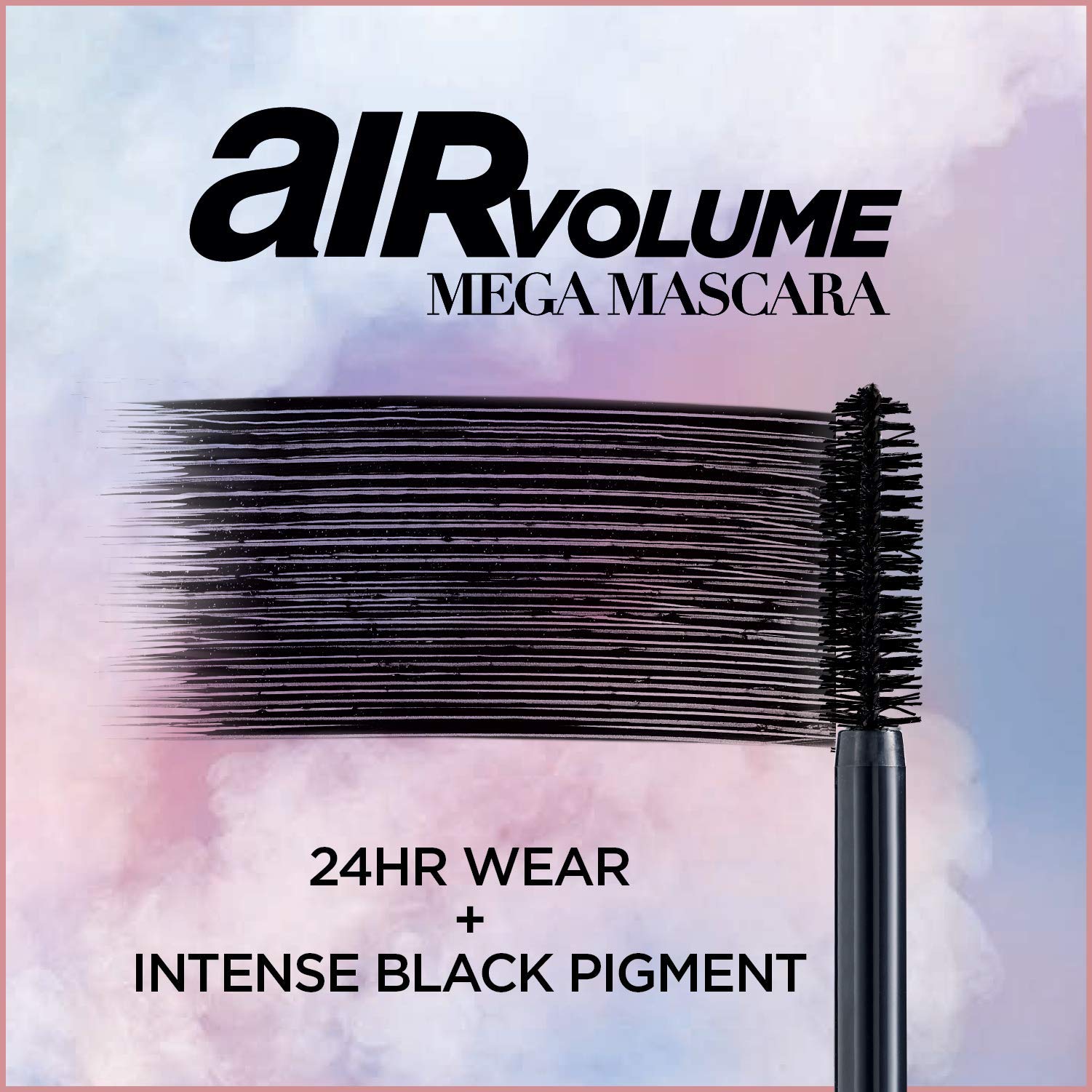 L'Oreal Paris open tube detail showing dense, black pigment in formula