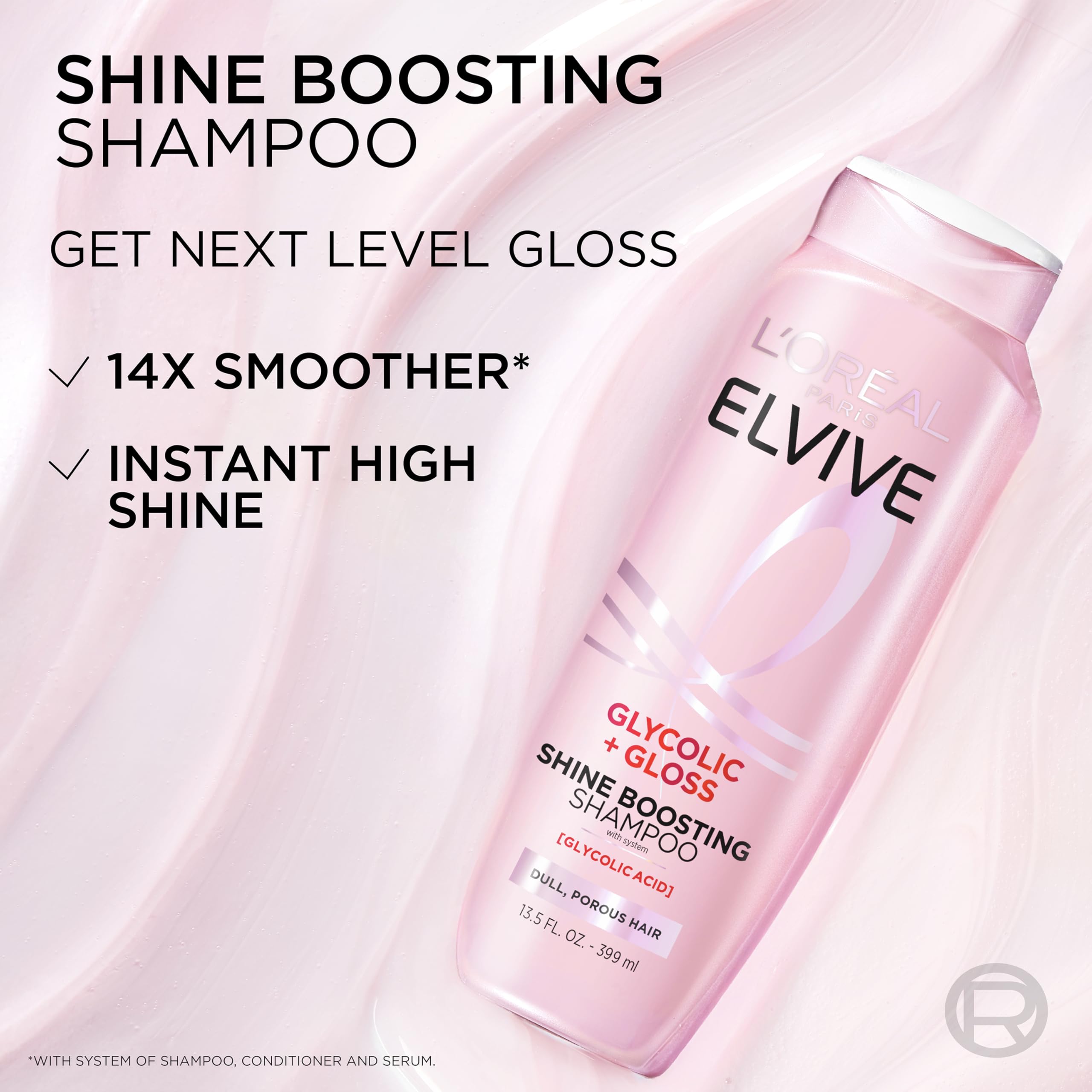 L'Oreal Paris conditioner creamy texture close-up for easy detangling and shine