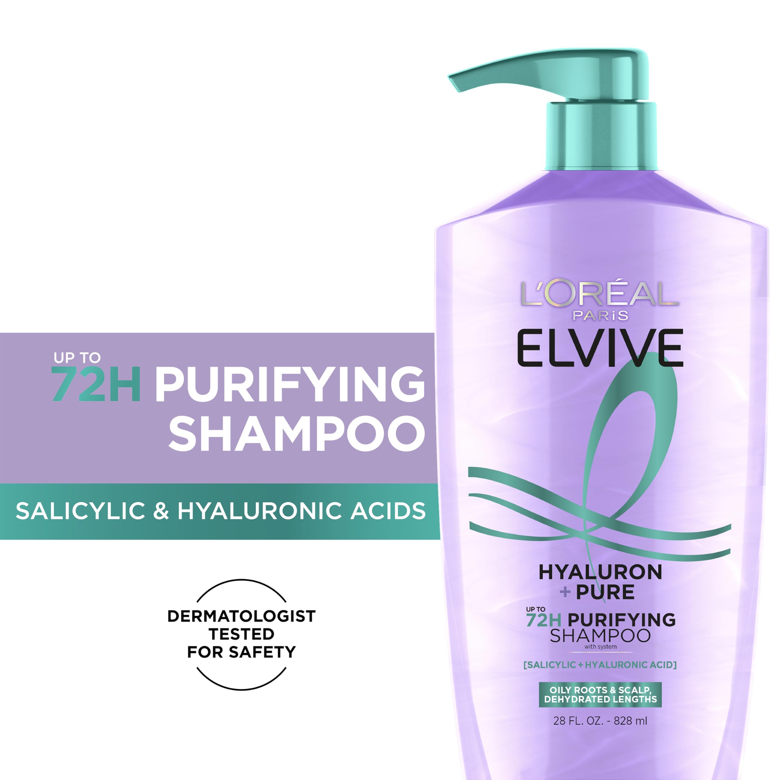 L'Oreal Elvive pre-shampoo serum close-up showing residue removal