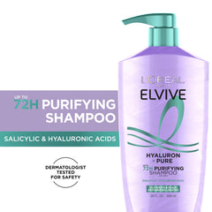 L'Oreal Elvive pre-shampoo serum close-up showing residue removal