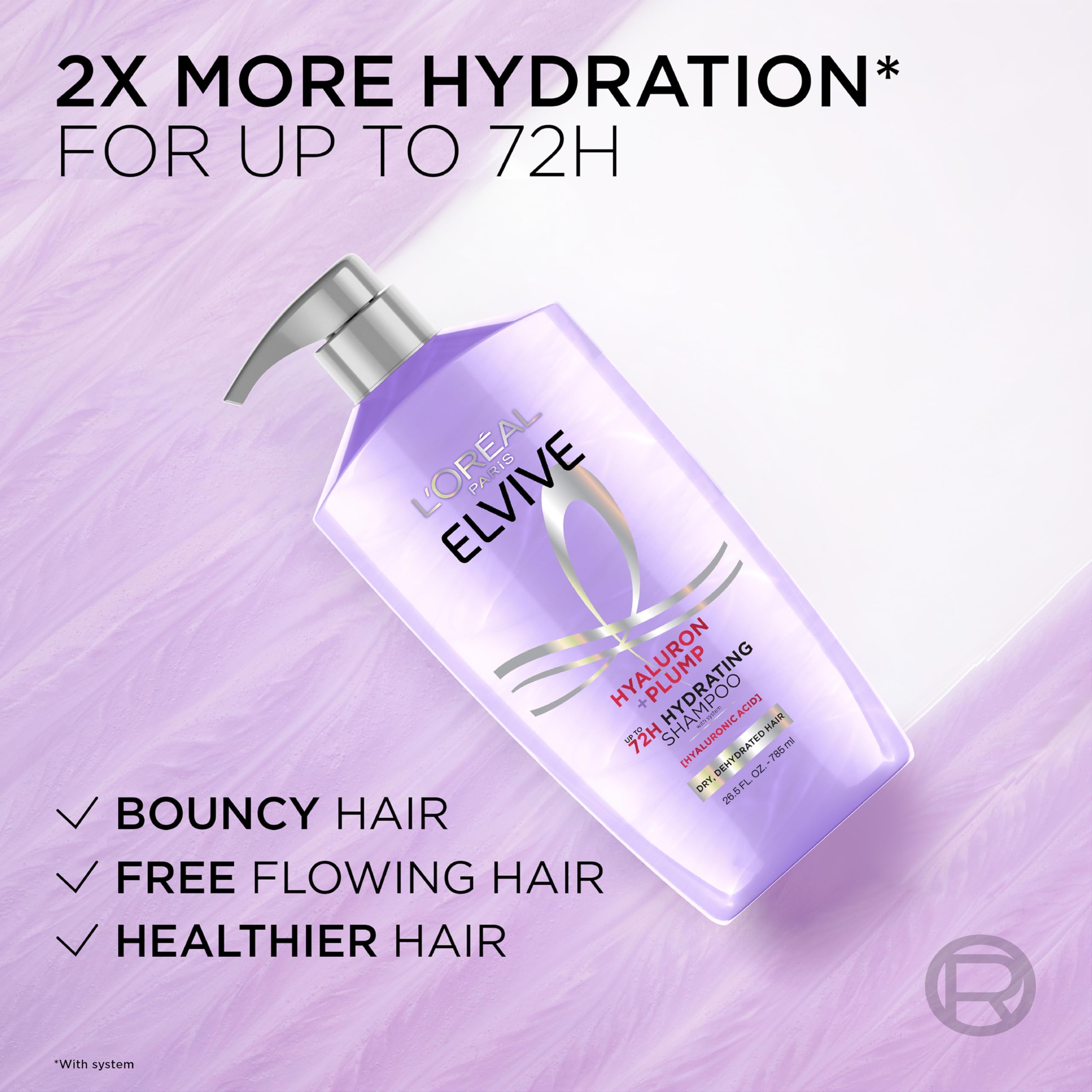L'Oreal Elvive replumping serum applied to towel-dried hair for moisture