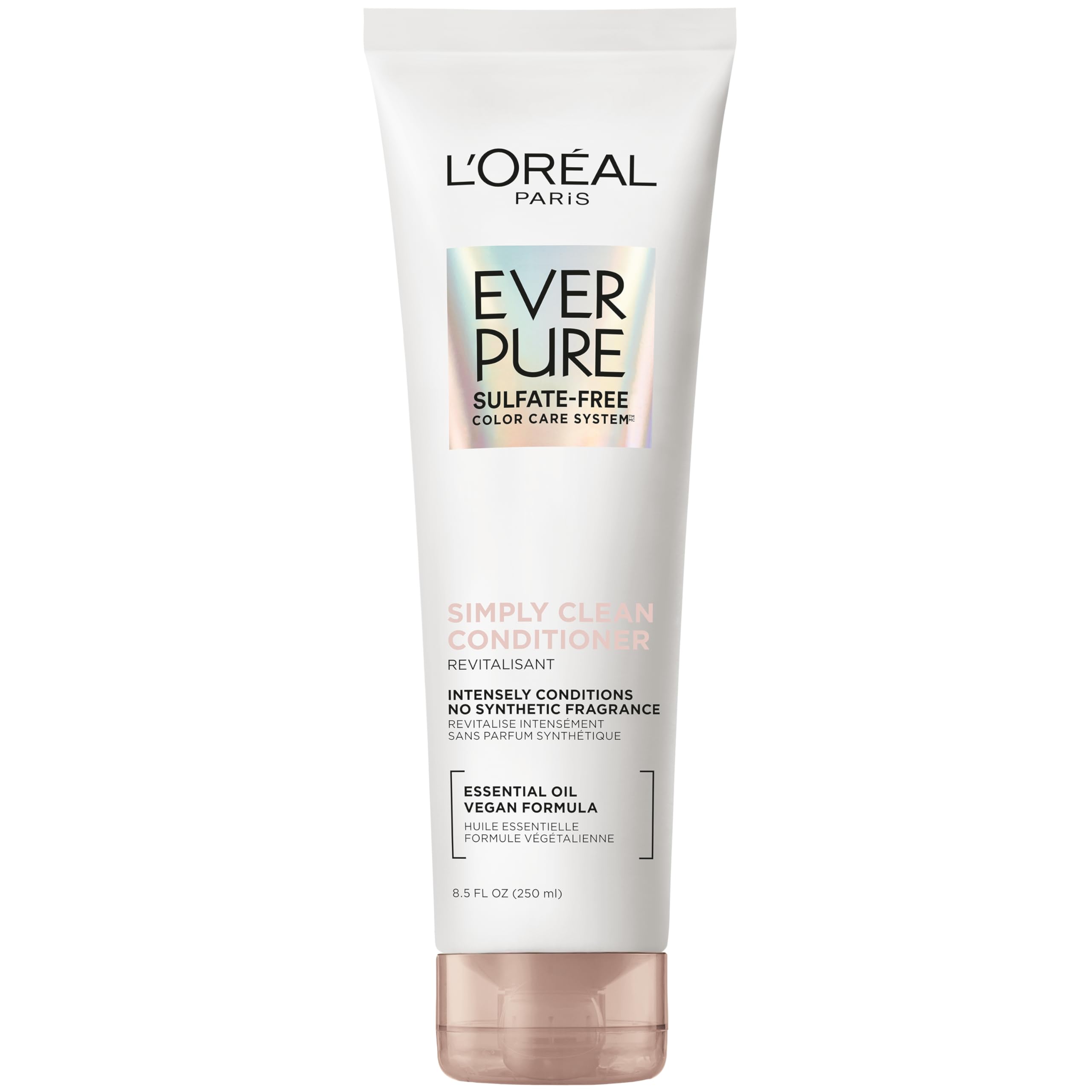 L'Oreal Paris bottle front packaging showing product name and size, clear benefit