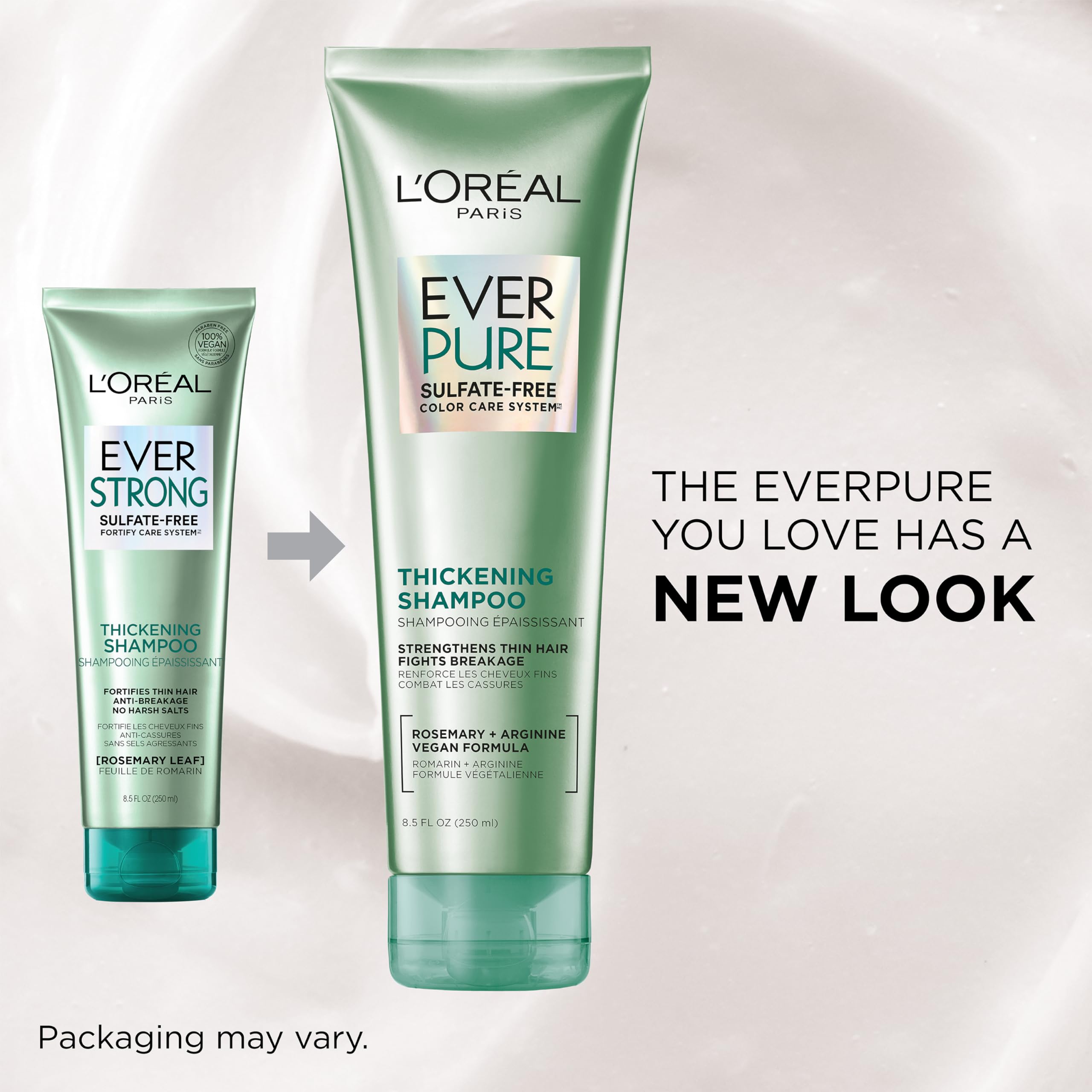 L'Oreal Paris conditioner cream close-up for detangling and shine