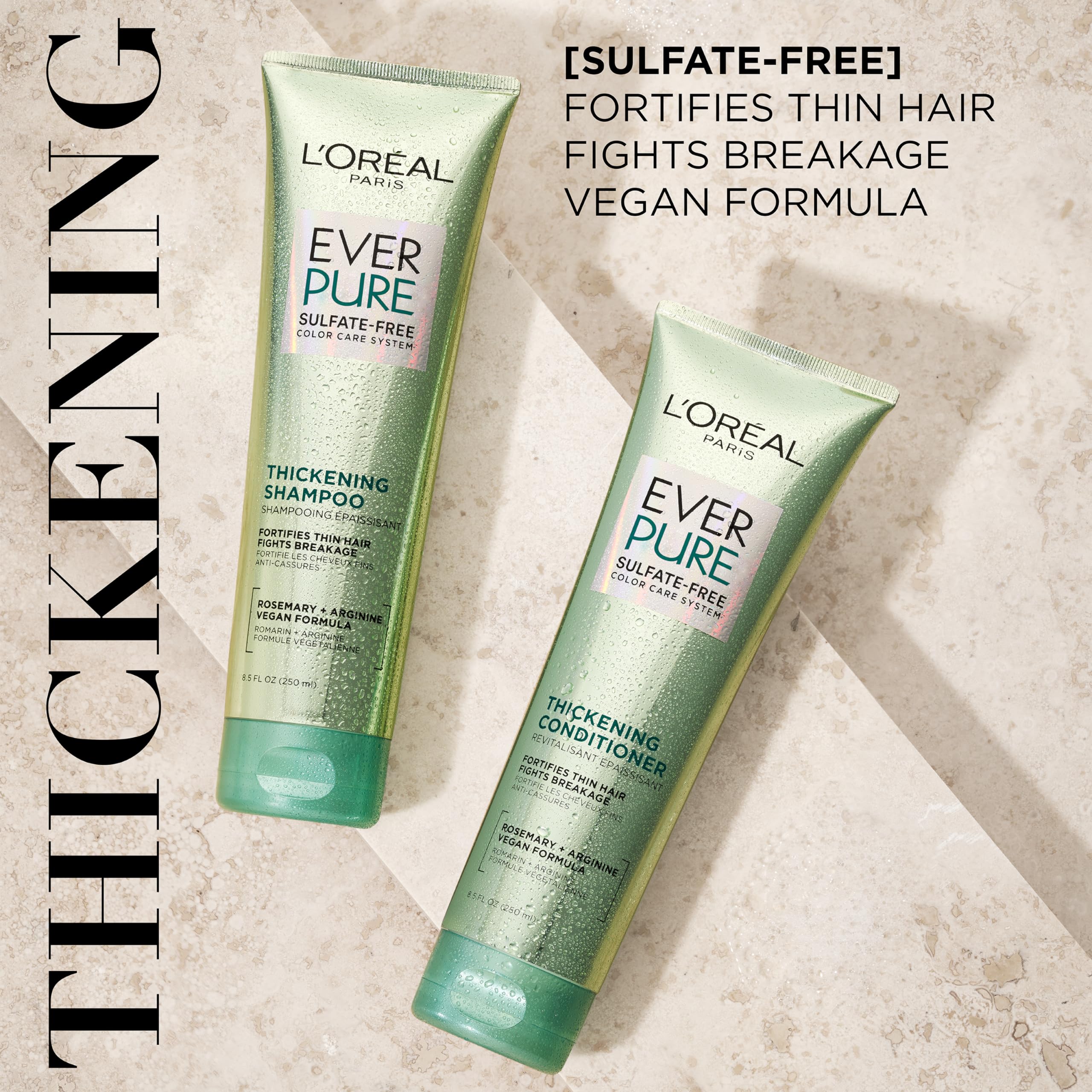 L'Oreal Paris shampoo lather texture showing gentle foam benefit