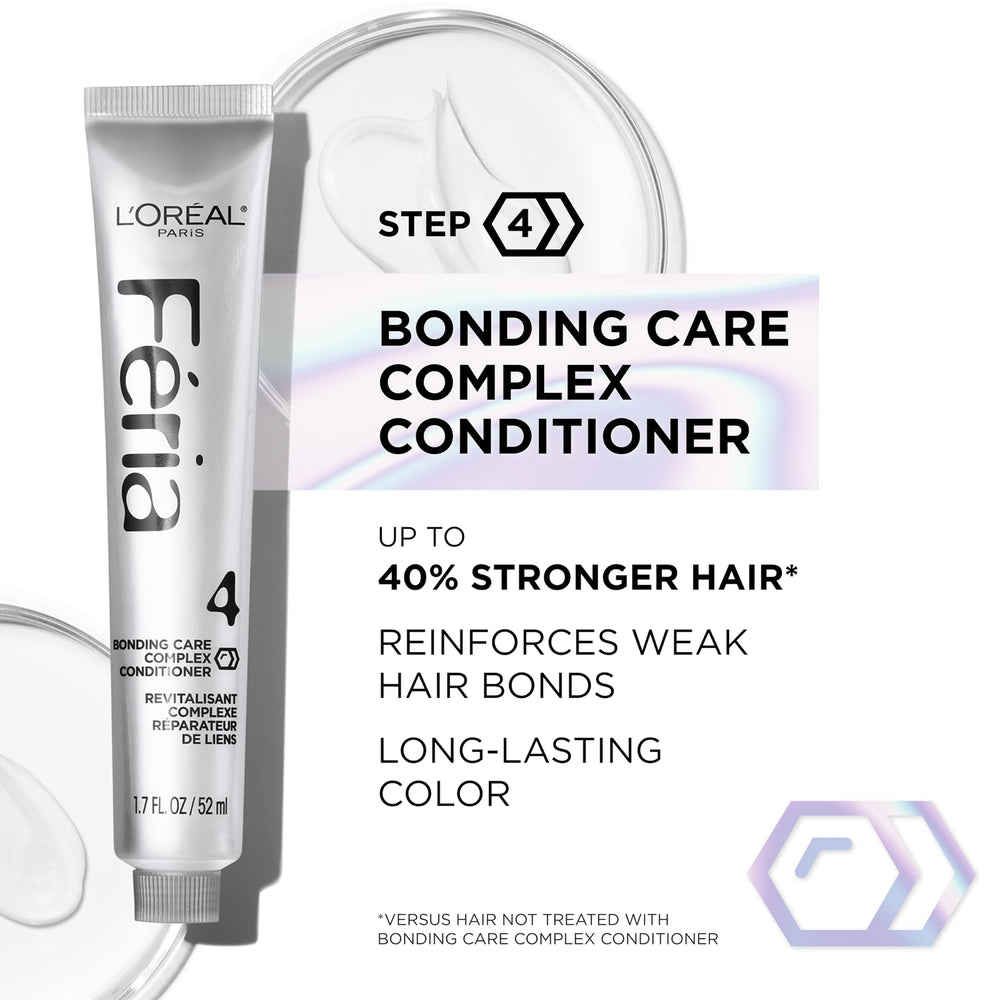 L'Oreal Paris Feria color being mixed and applied demonstrating easy at-home use benefit