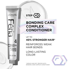 L'Oreal Paris Feria color being mixed and applied demonstrating easy at-home use benefit