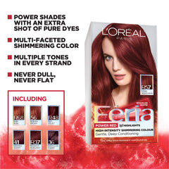 L'Oreal Feria color cream texture demonstrating smooth mixability for even coverage