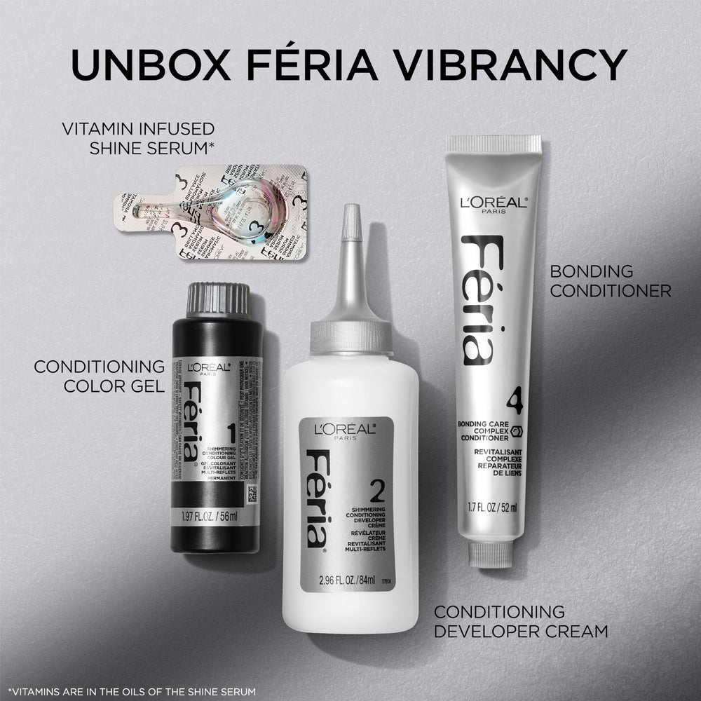 L'Oreal Feria medium-length lifestyle shot illustrating wearable fashion color