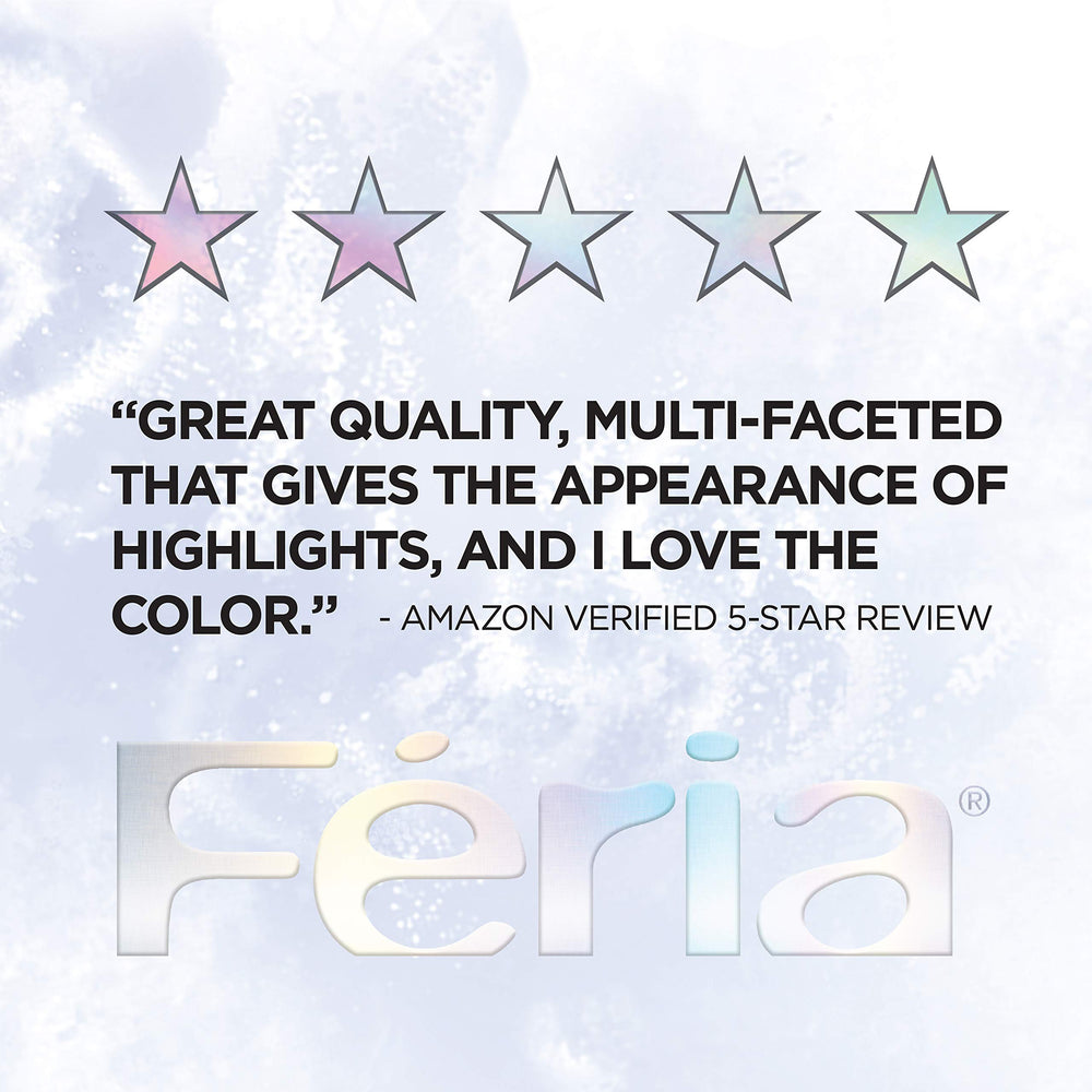 L'Oreal Feria kit beside a hand to show real size and value