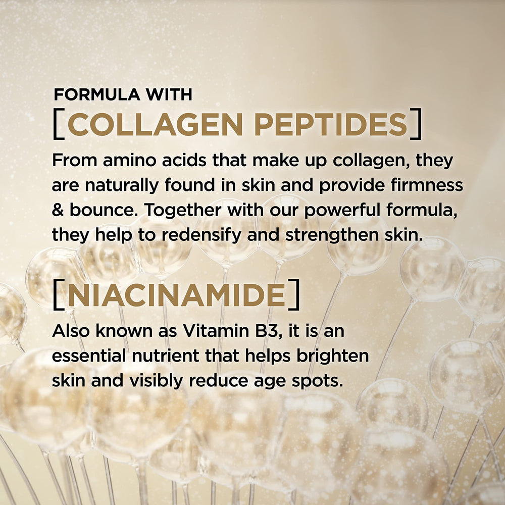 L'Oreal Paris packaging label close-up highlighting active ingredient information
