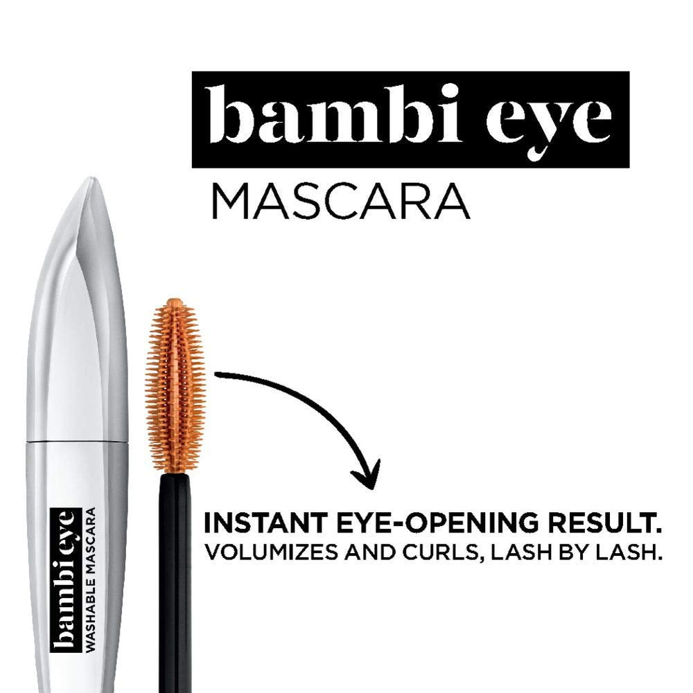 L'Oreal Paris mascara on vanity illustrating easy daily use and quick removal benefit