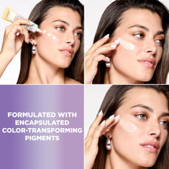 L'Oreal Paris tube in hand showing 1 fl oz scale and travel-friendly convenience