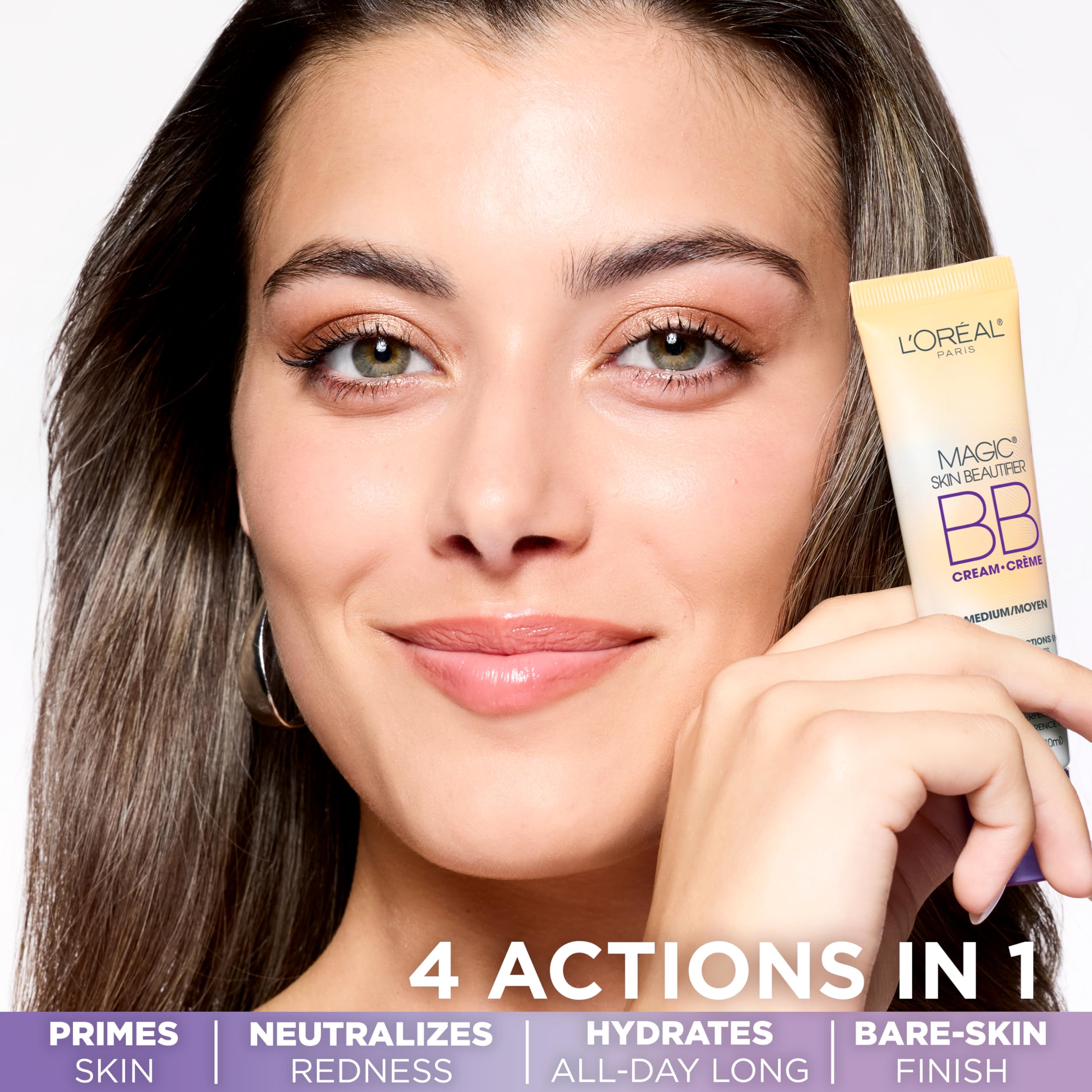 L'Oreal Paris creamy texture close-up highlighting smooth blendability benefit