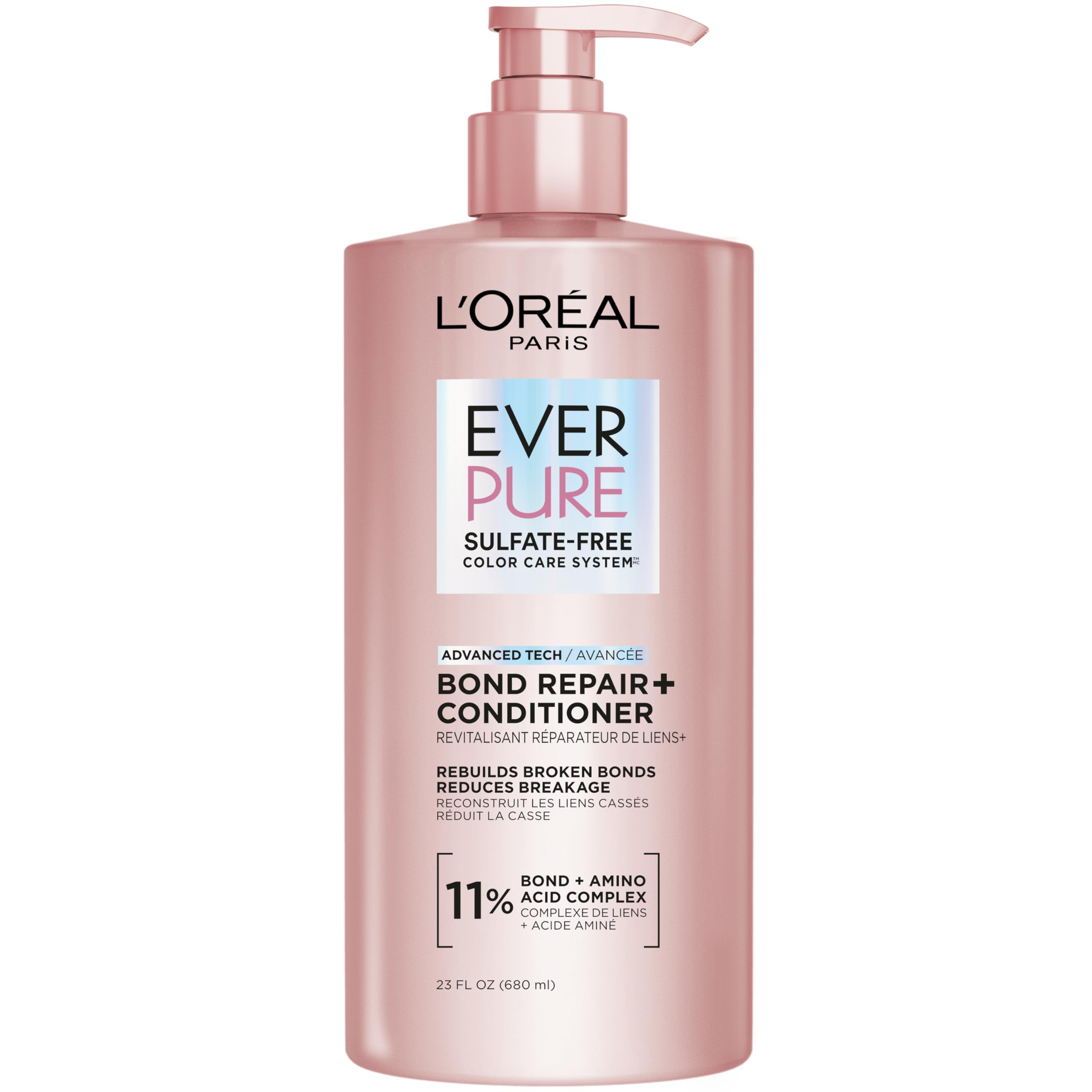 L'Oreal Paris front packaging showing conditioner and benefits