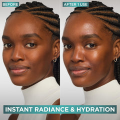 L'Oreal Paris moisturizer in hand illustrating lightweight feel