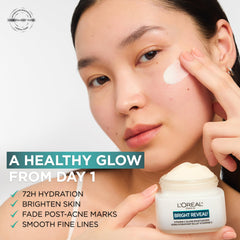 L'Oreal Paris open jar texture demonstrating quick absorption