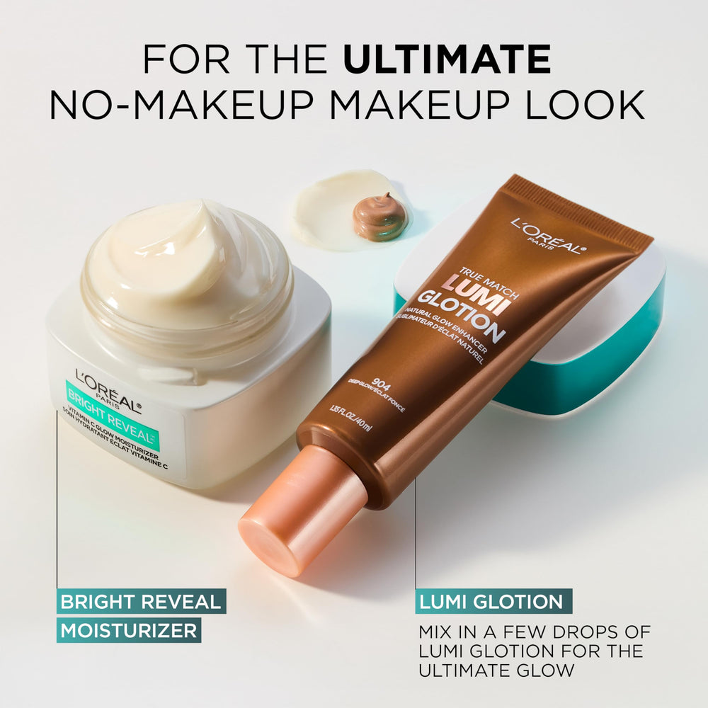 L'Oreal Paris product next to common items for size comparison
