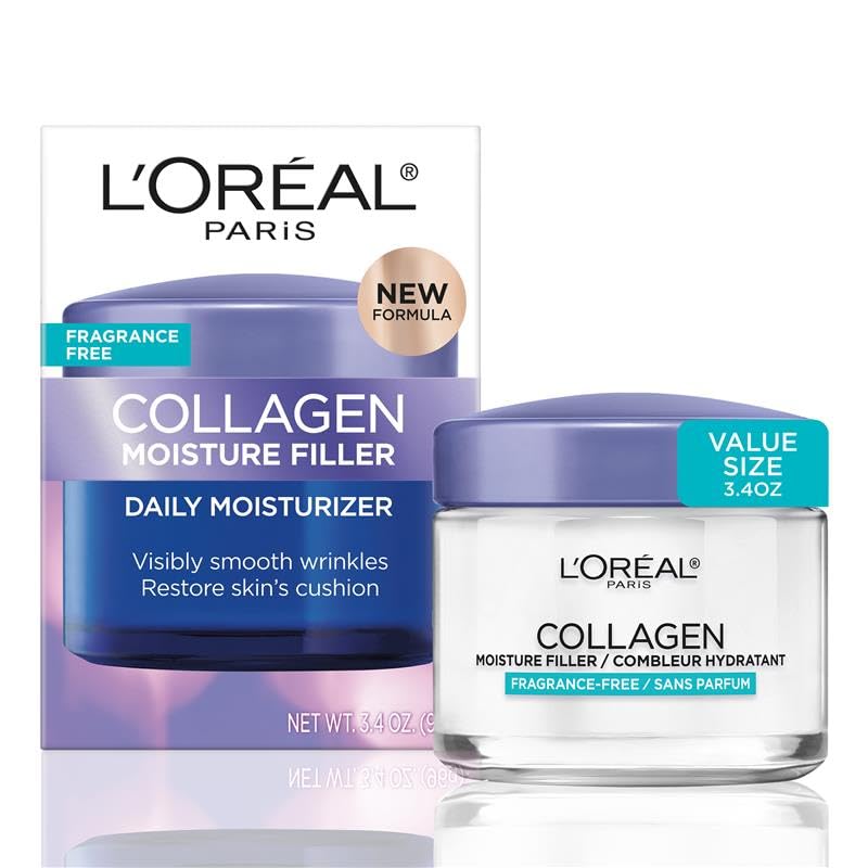 L'Oreal Paris jar front view showing label and hydration benefits