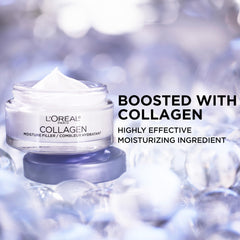 L'Oreal Paris ingredient label close-up highlighting soluble collagen