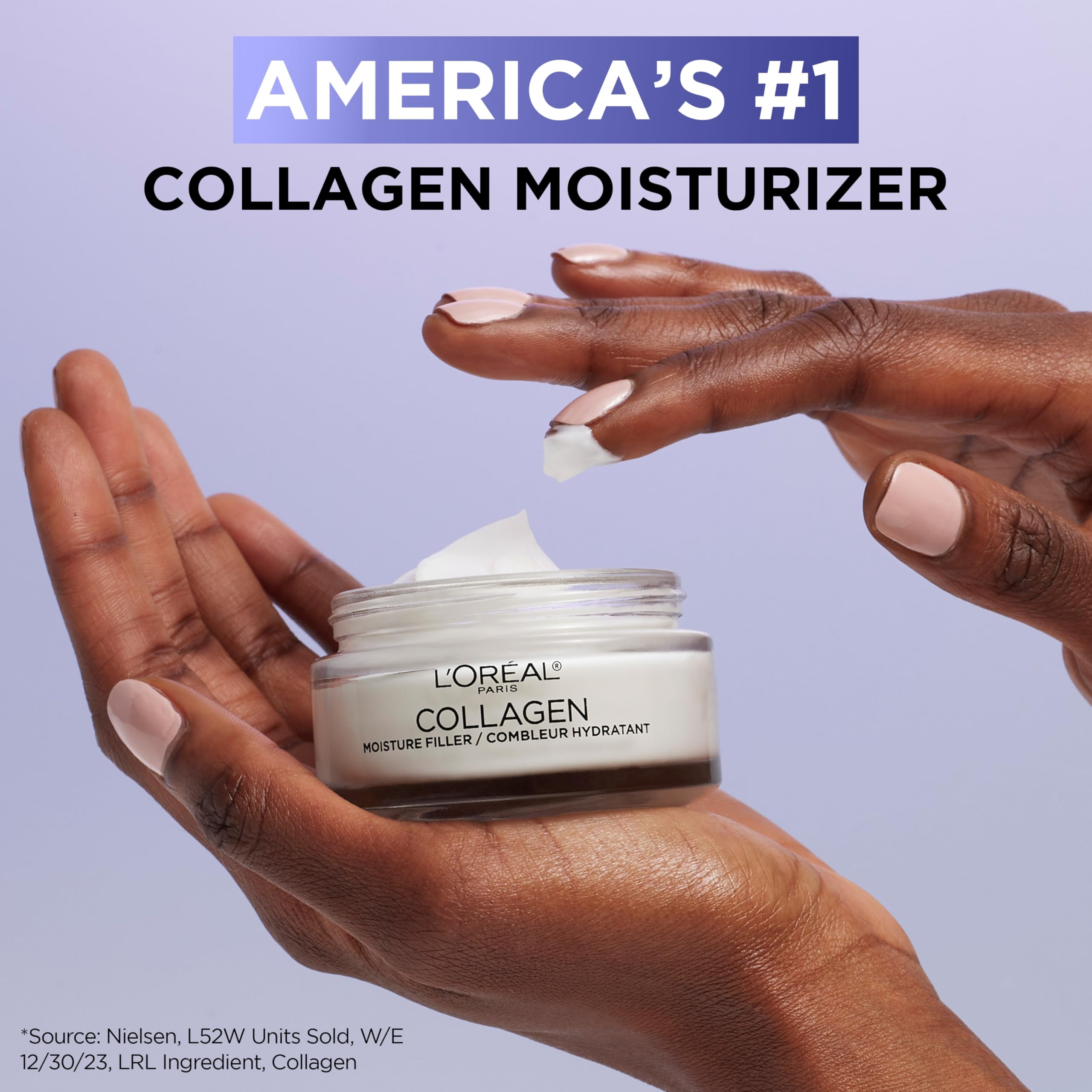 L'Oreal Paris moisturizer layered under makeup showing smooth base