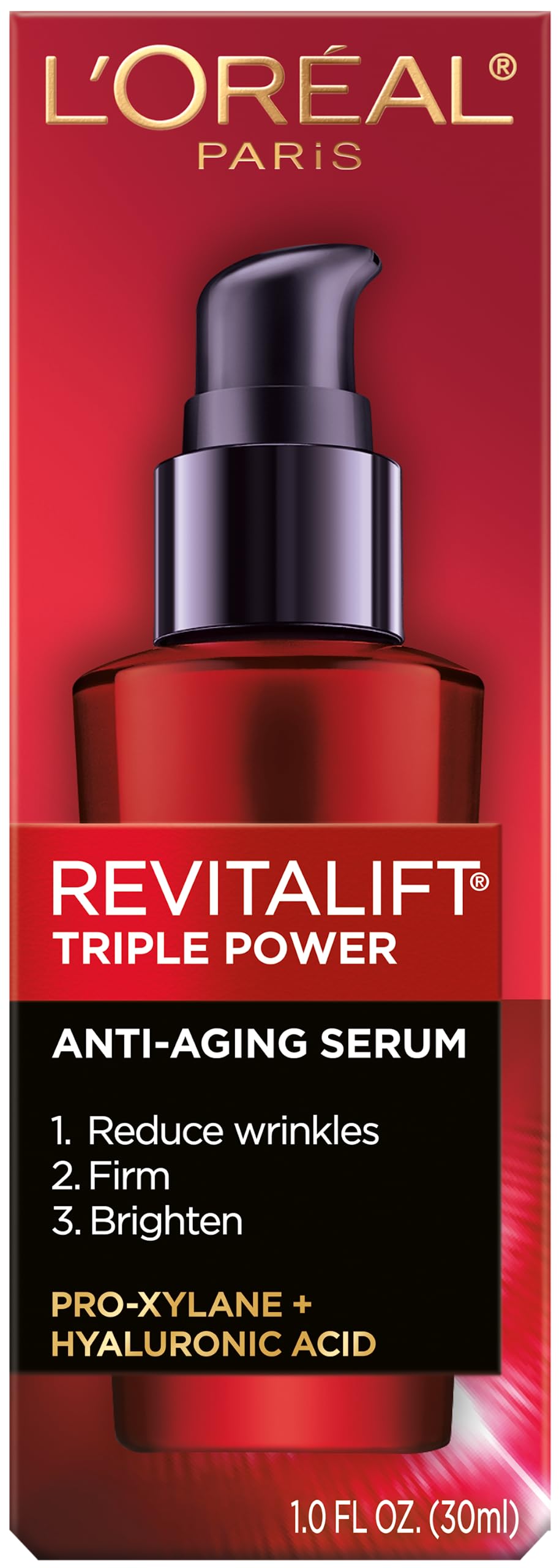 L'Oreal Paris dropper dispensing serum highlighting controlled application benefit