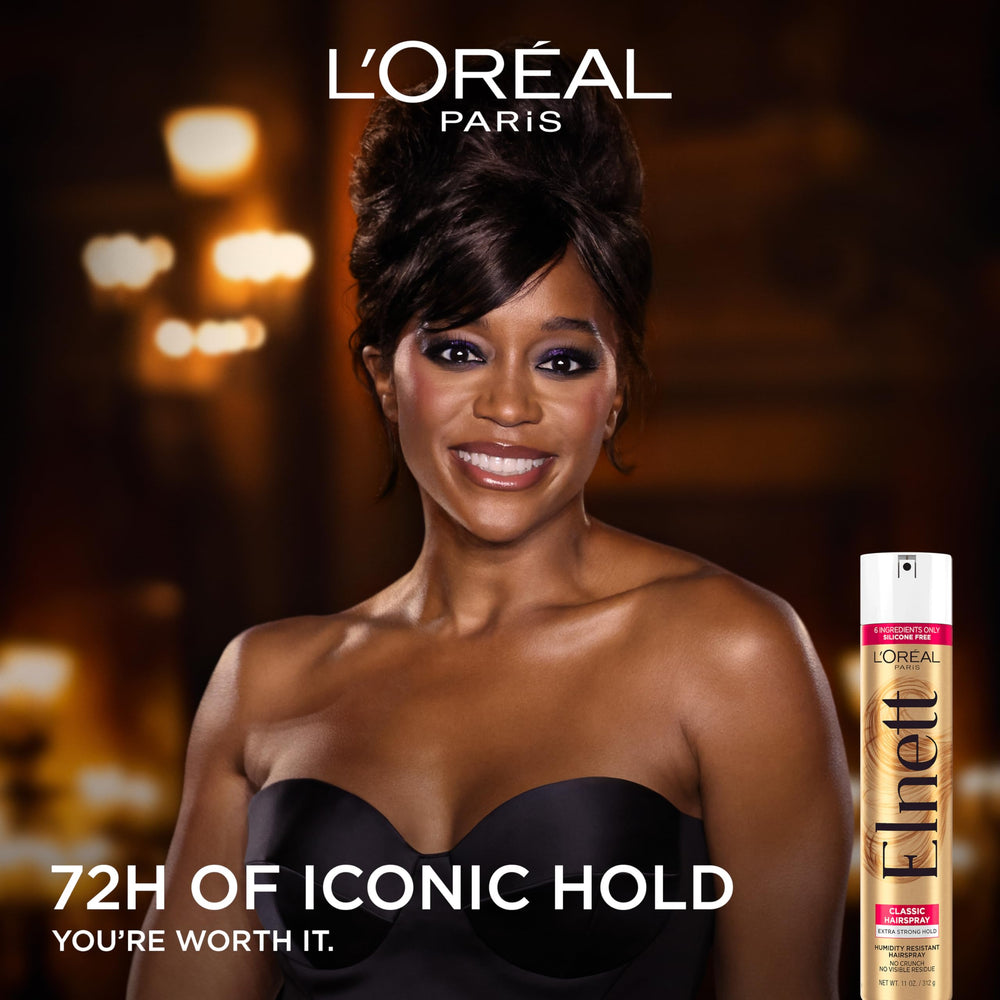 L'Oreal Paris Elnett nozzle close-up demonstrating even mist release benefit