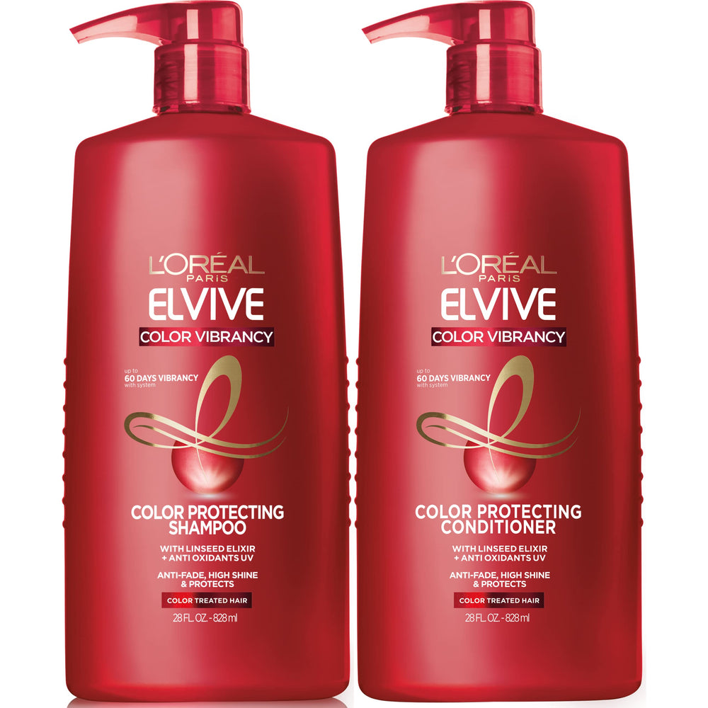 L'Oreal Paris Elvive front packaging showing bottles and benefits