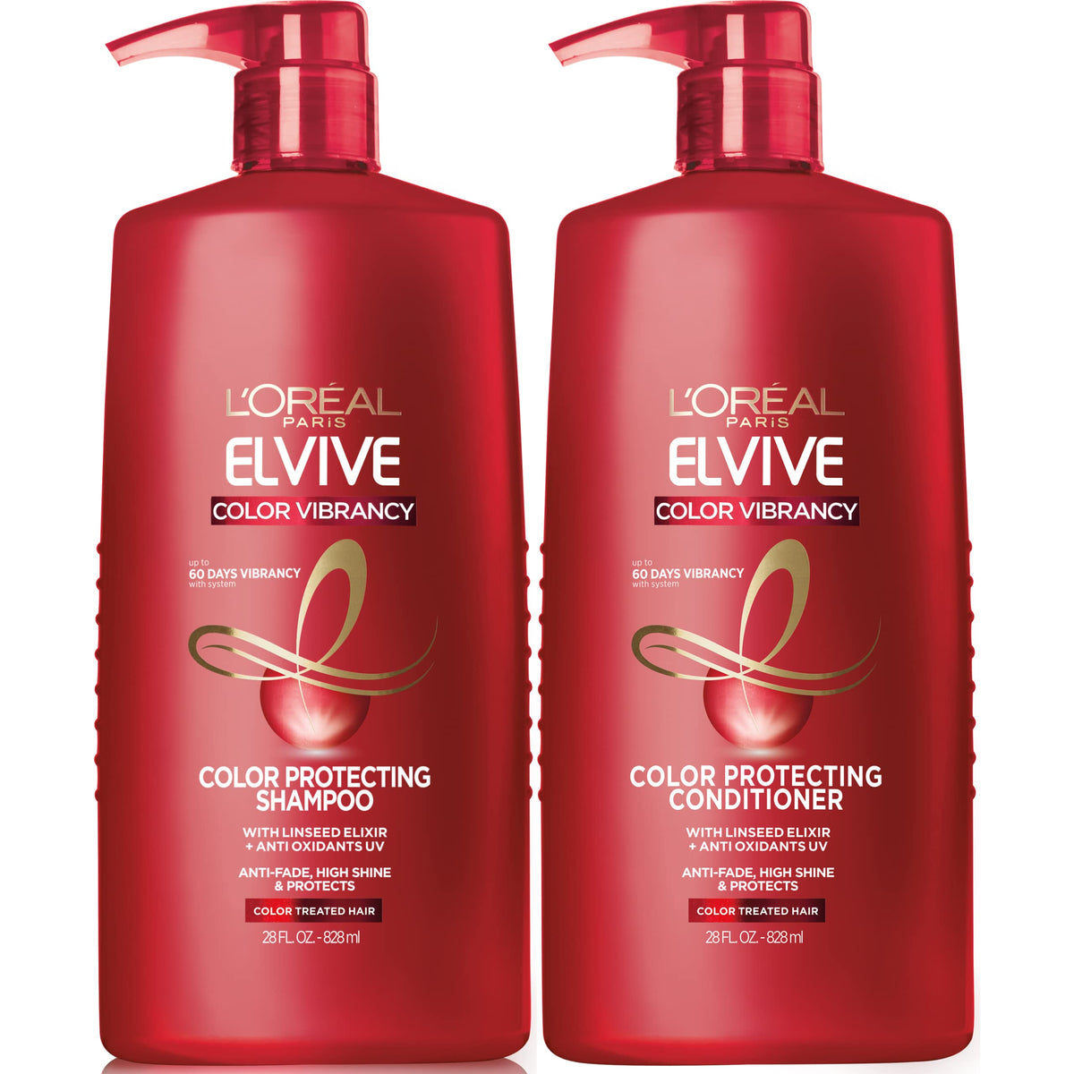 L'Oreal Paris Elvive front packaging showing bottles and benefits