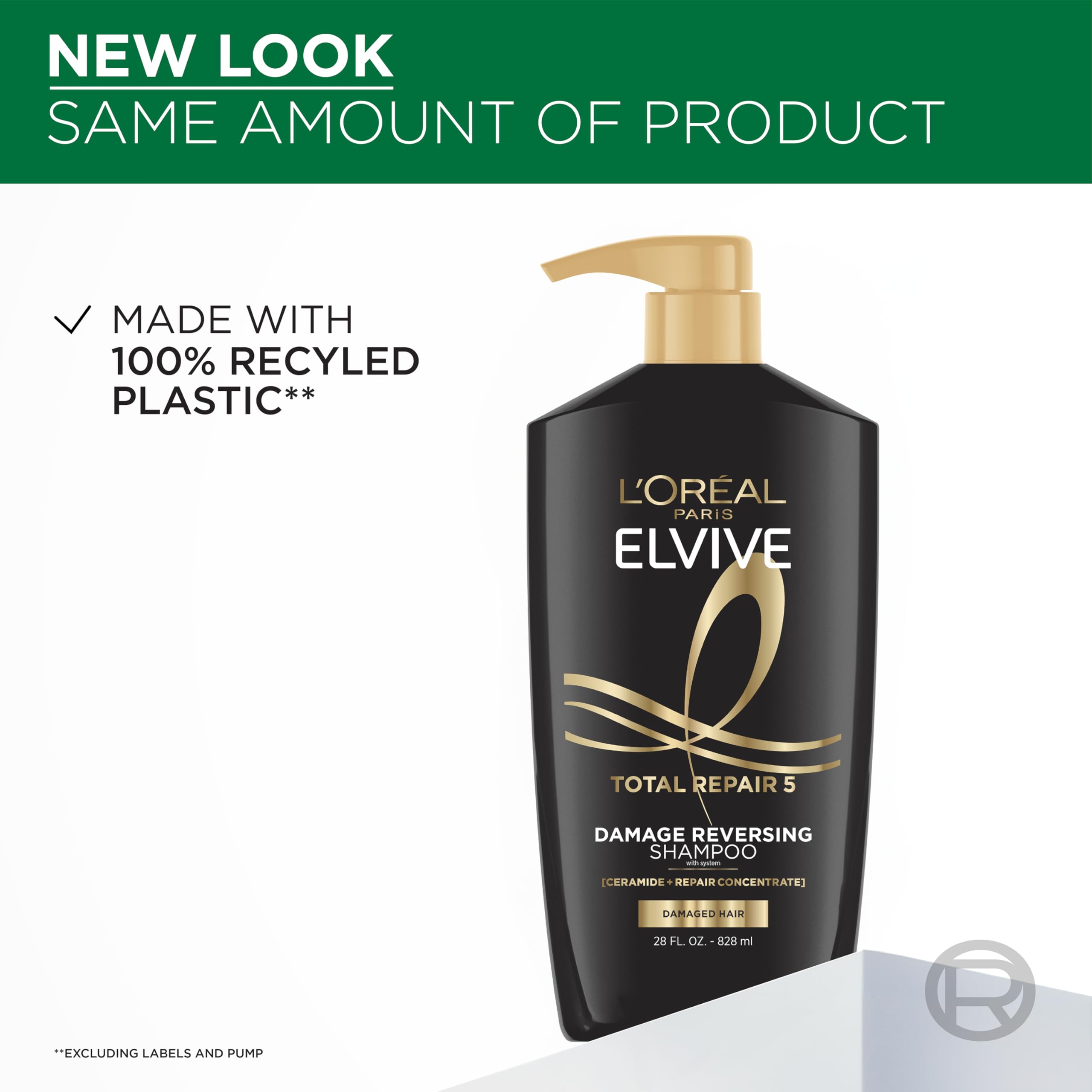 L'Oreal Paris conditioner spread on wet hair demonstrating detangling and smoothing benefit