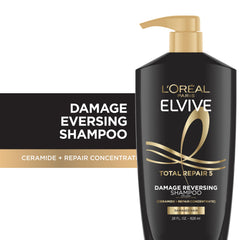 L'Oreal Paris back label close-up highlighting directions and ingredient focus for clear guidance