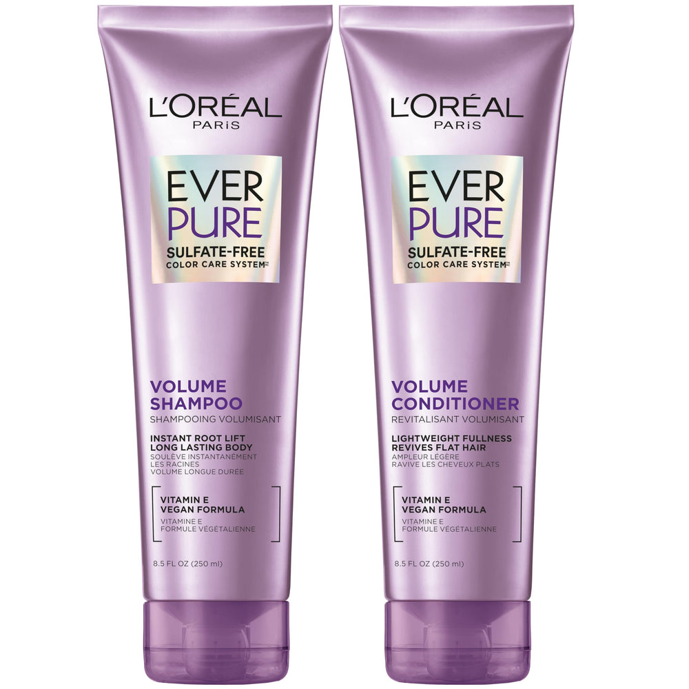 L'Oreal Paris EverPure front packaging shows set and benefits