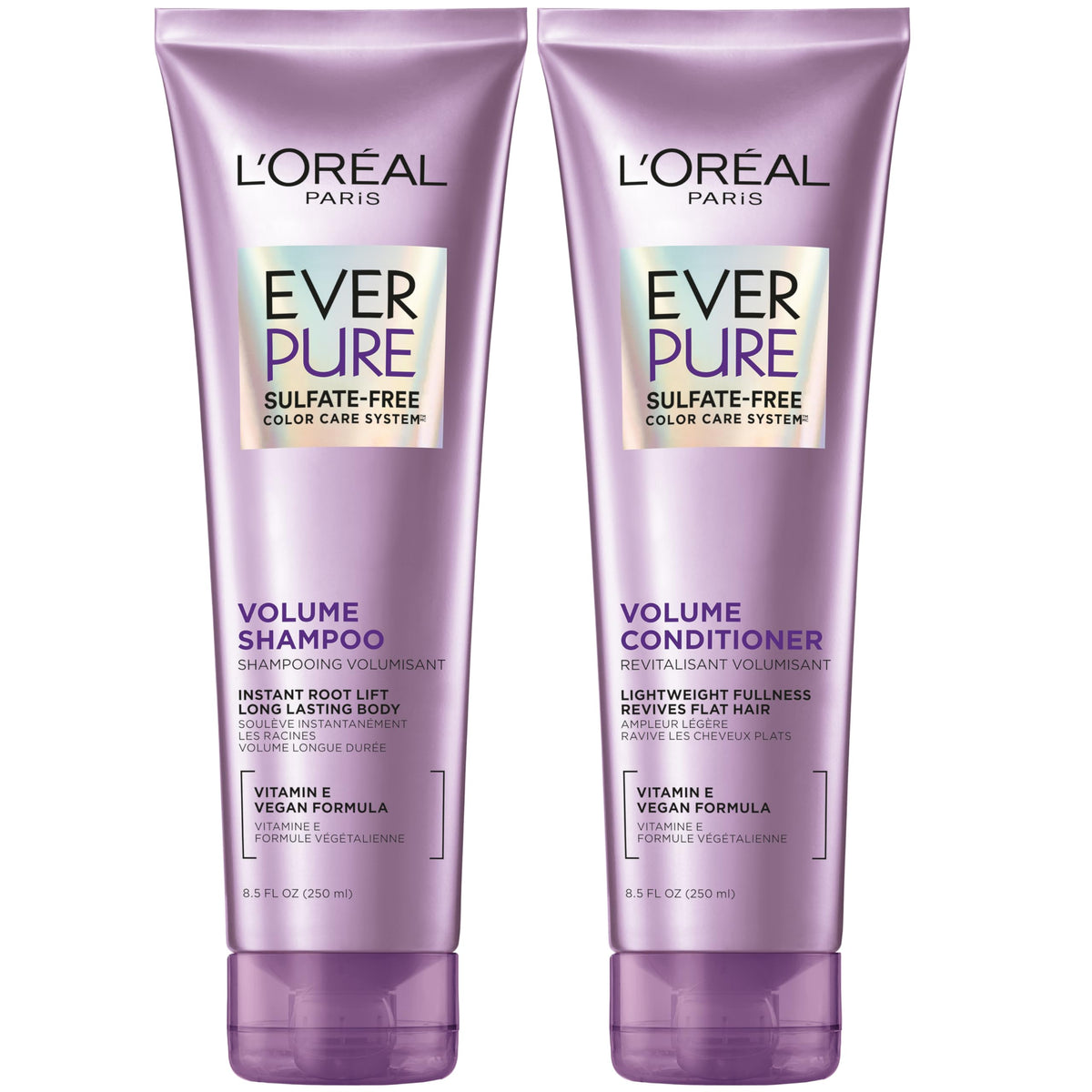 L'Oreal Paris EverPure front packaging shows set and benefits