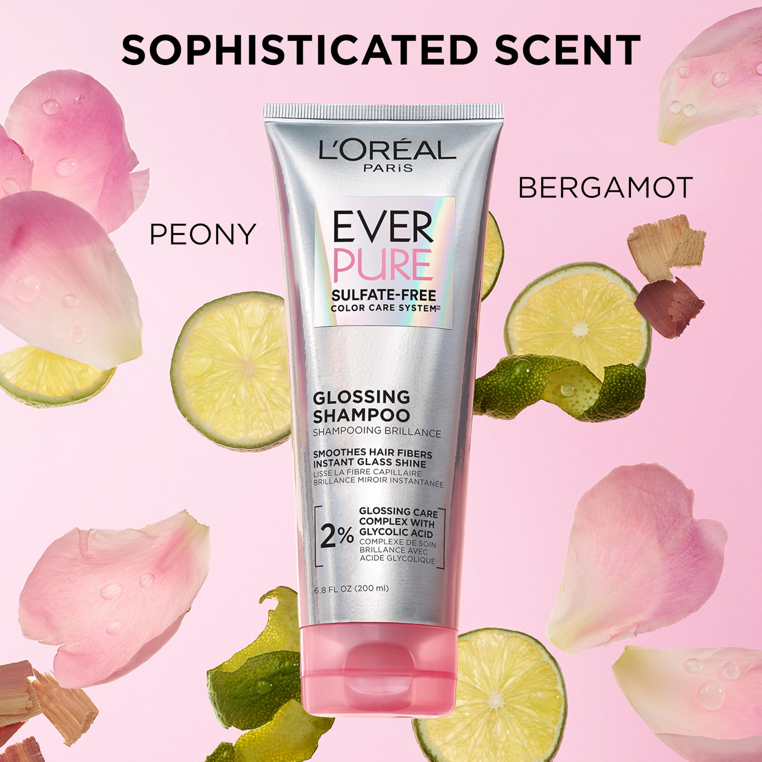 L'Oreal Paris EverPure glossing mask open cap showing nourishing benefit