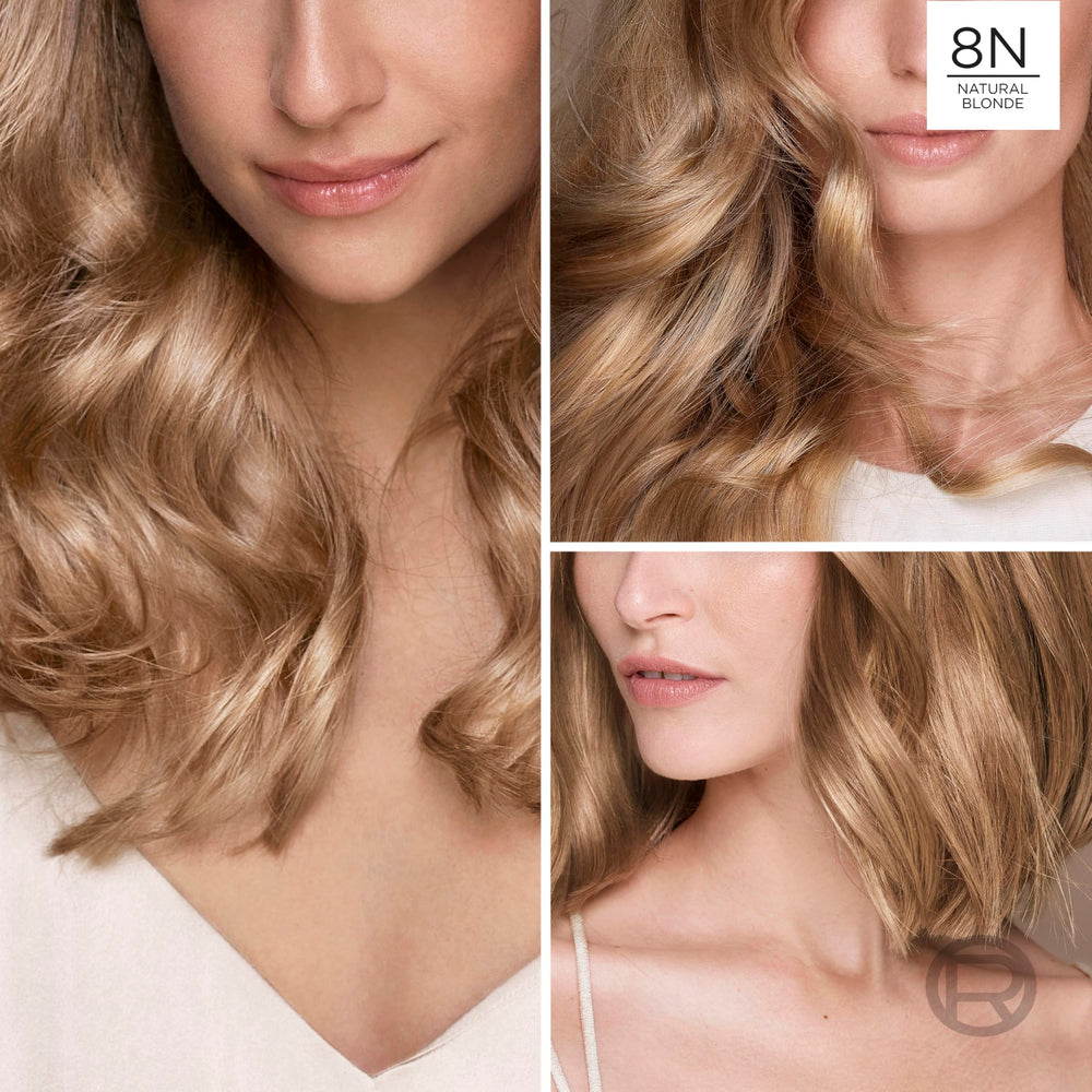 L'Oreal Paris complete kit contents laid out for an easy step-by-step routine
