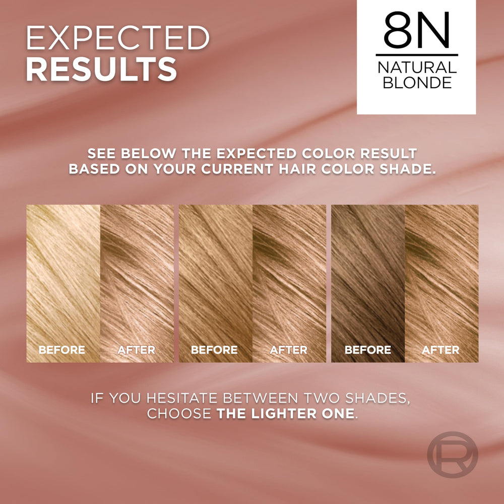 L'Oreal Paris mixing bottle and developer for precise at-home color results