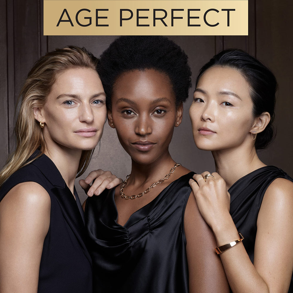 Side-by-side L'Oreal Paris before and after results for brighter eye area