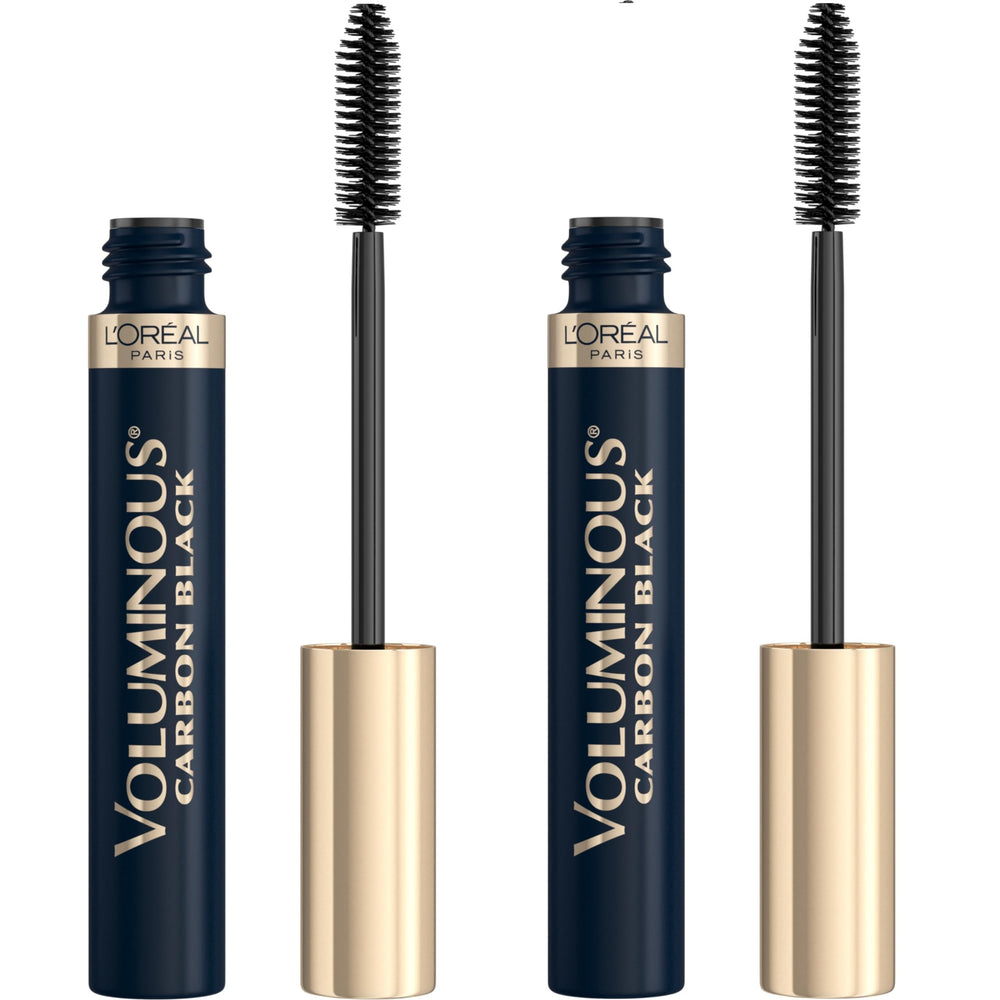 L'Oreal Paris front packaging showing two mascara tubes and bold benefit