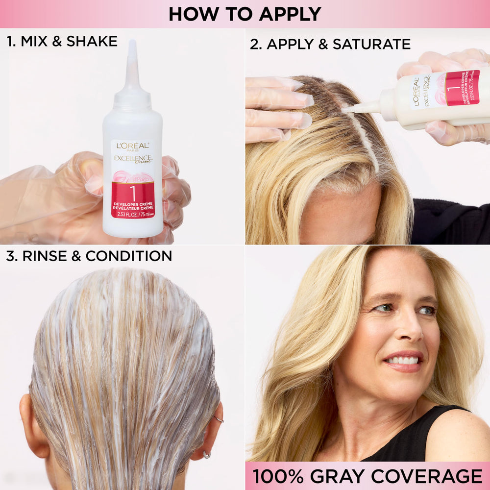 L'Oreal Paris hair detail showing improved shine and smooth texture