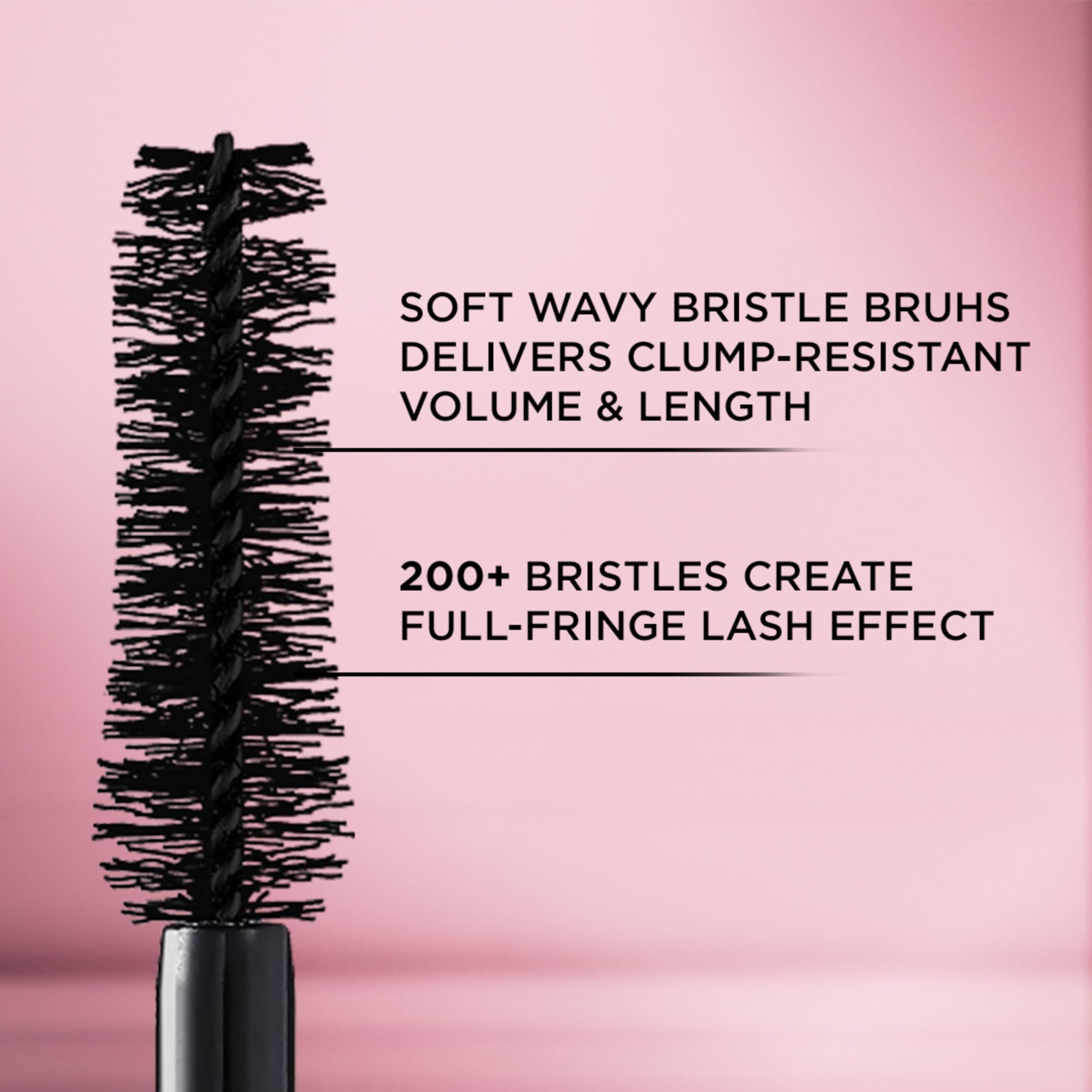 L'Oreal Paris before and after lashes demonstrating visible volume and length