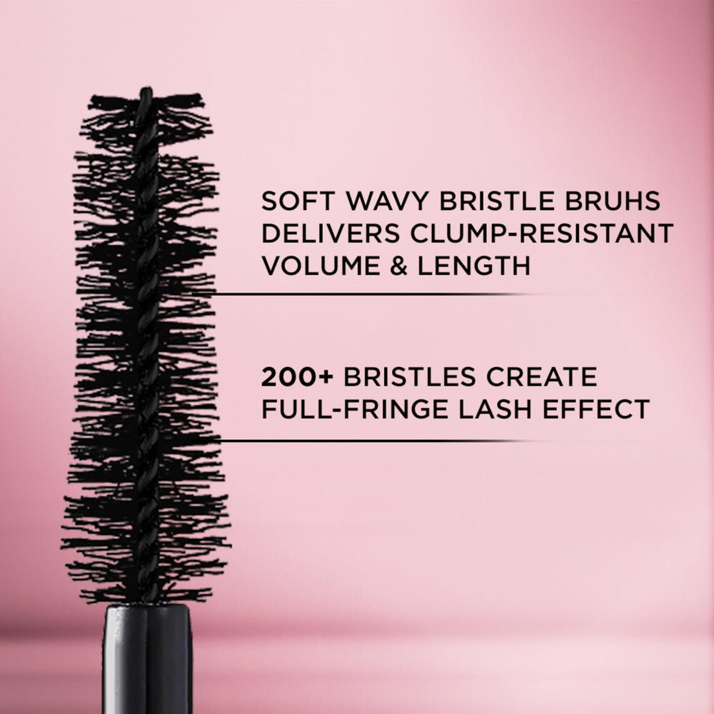 L'Oreal Paris before and after lashes demonstrating visible volume and length