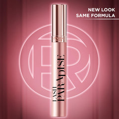 L'Oreal Paris open mascara wand displaying wavy bristles for even coverage
